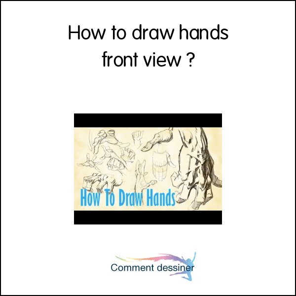How to draw hands front view